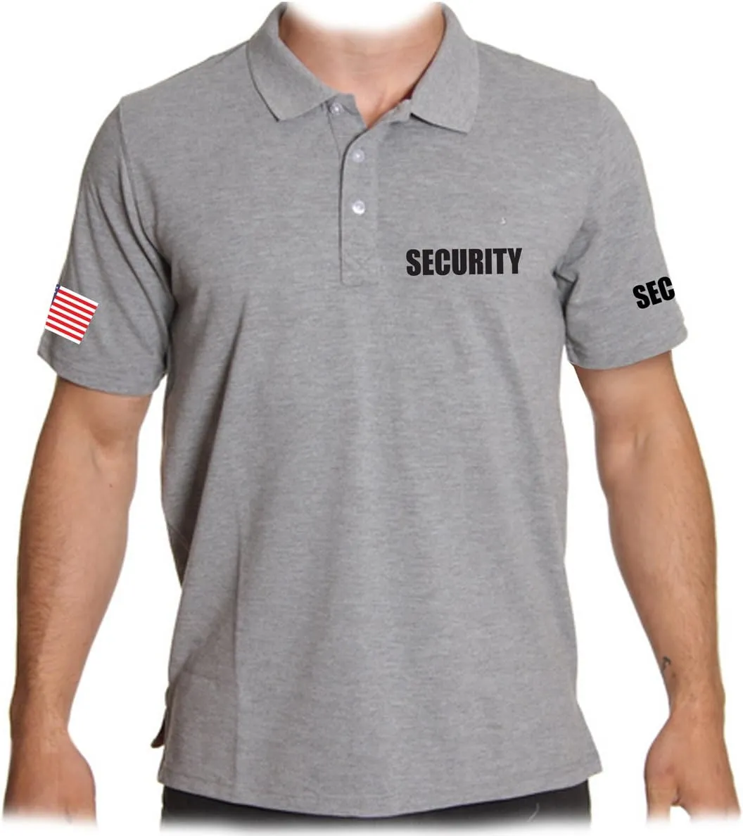 for Men's Printed Security Polo Shirt