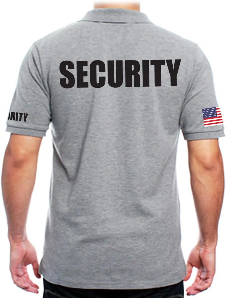 for Men's Printed Security Polo Shirt