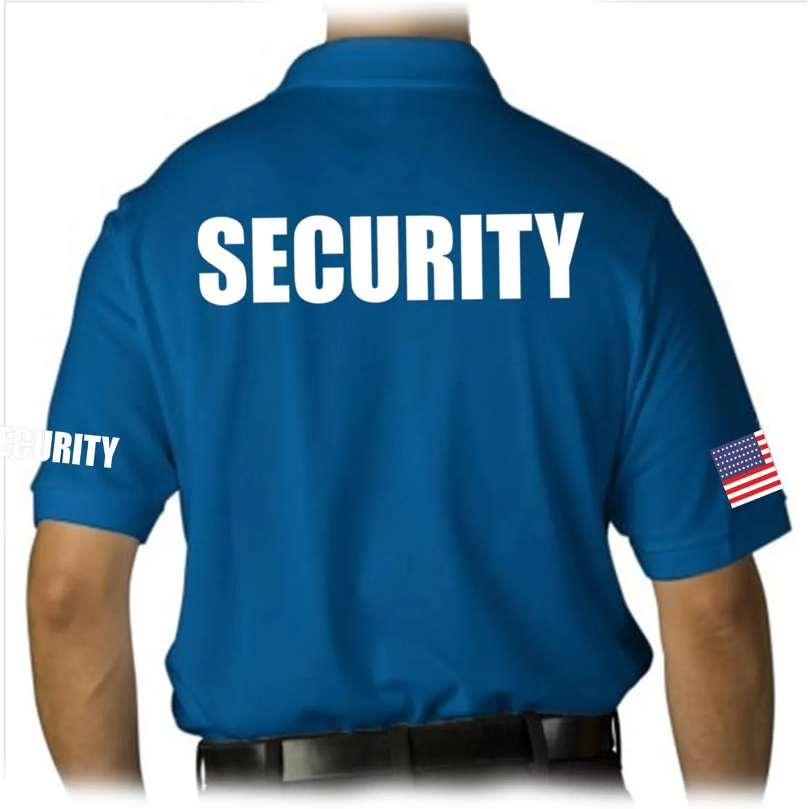 for Men's Printed Security Polo Shirt