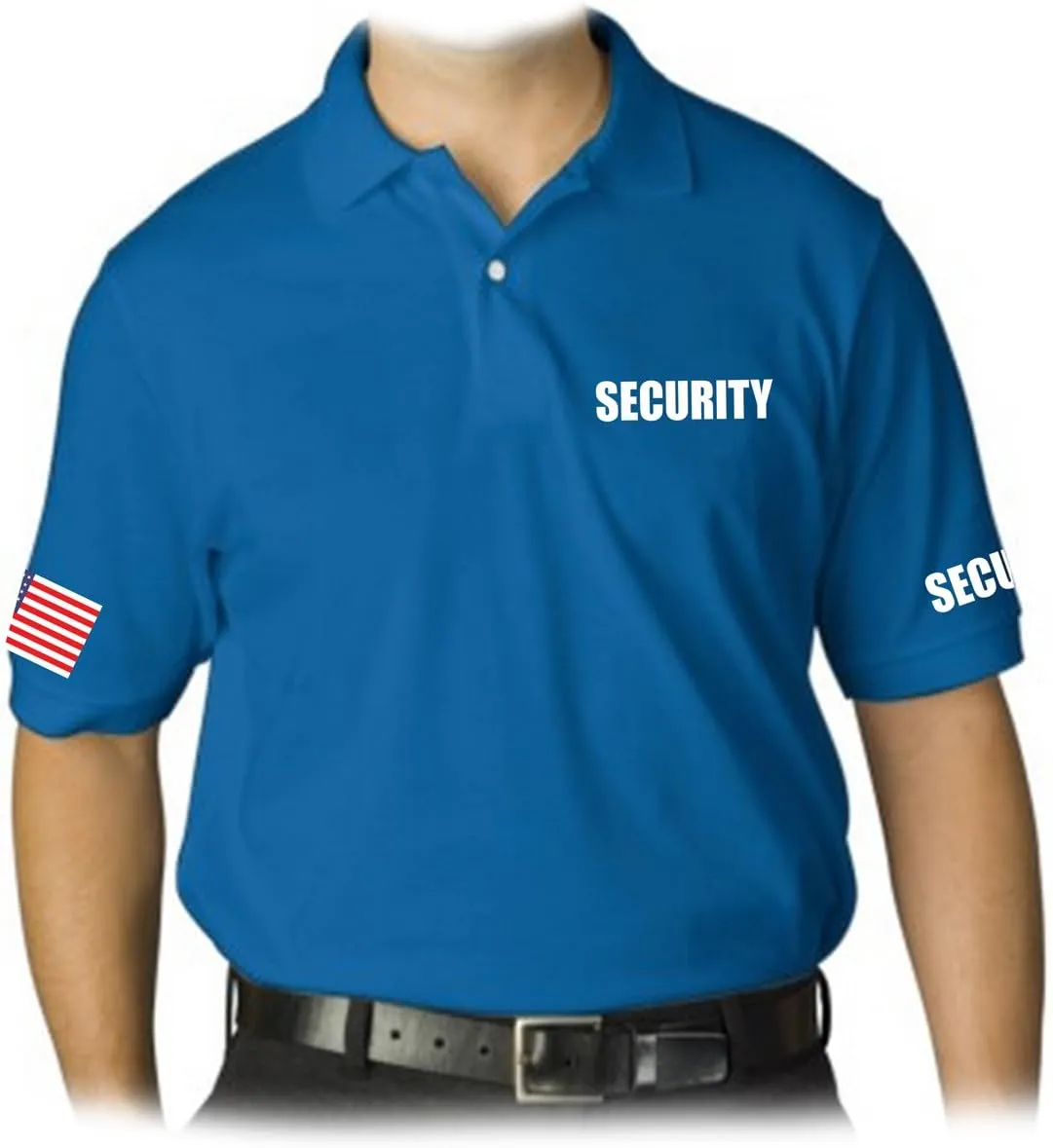 for Men's Printed Security Polo Shirt