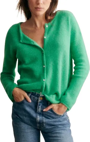 Gacaky Women's Long Sleeve Open Front Knit Lightweight Cardigan Casual Button Down Ribbed Sweater Outerwear Coats