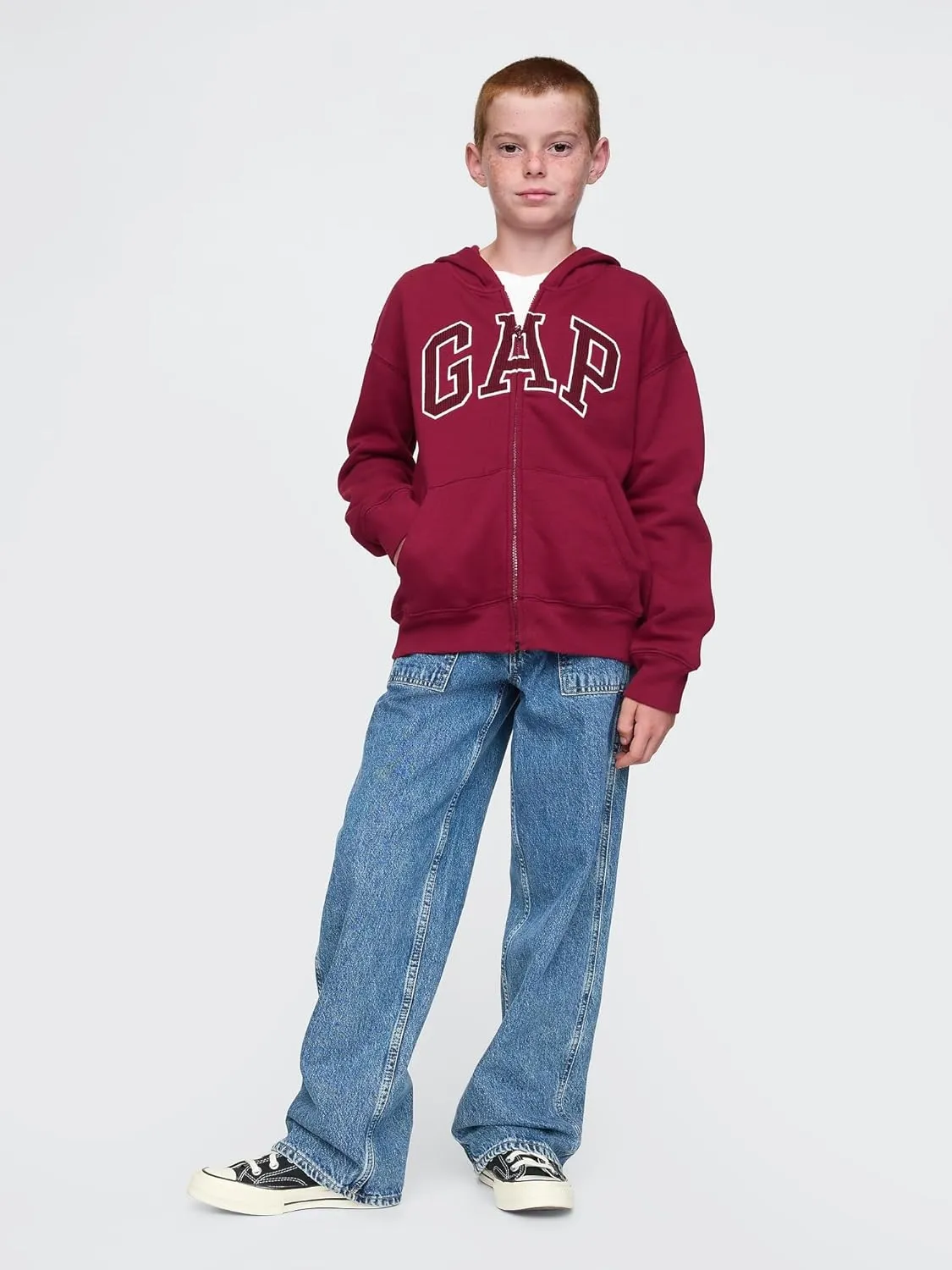 GAP Boys' Heritage Logo Full Zip Fleece Goodie