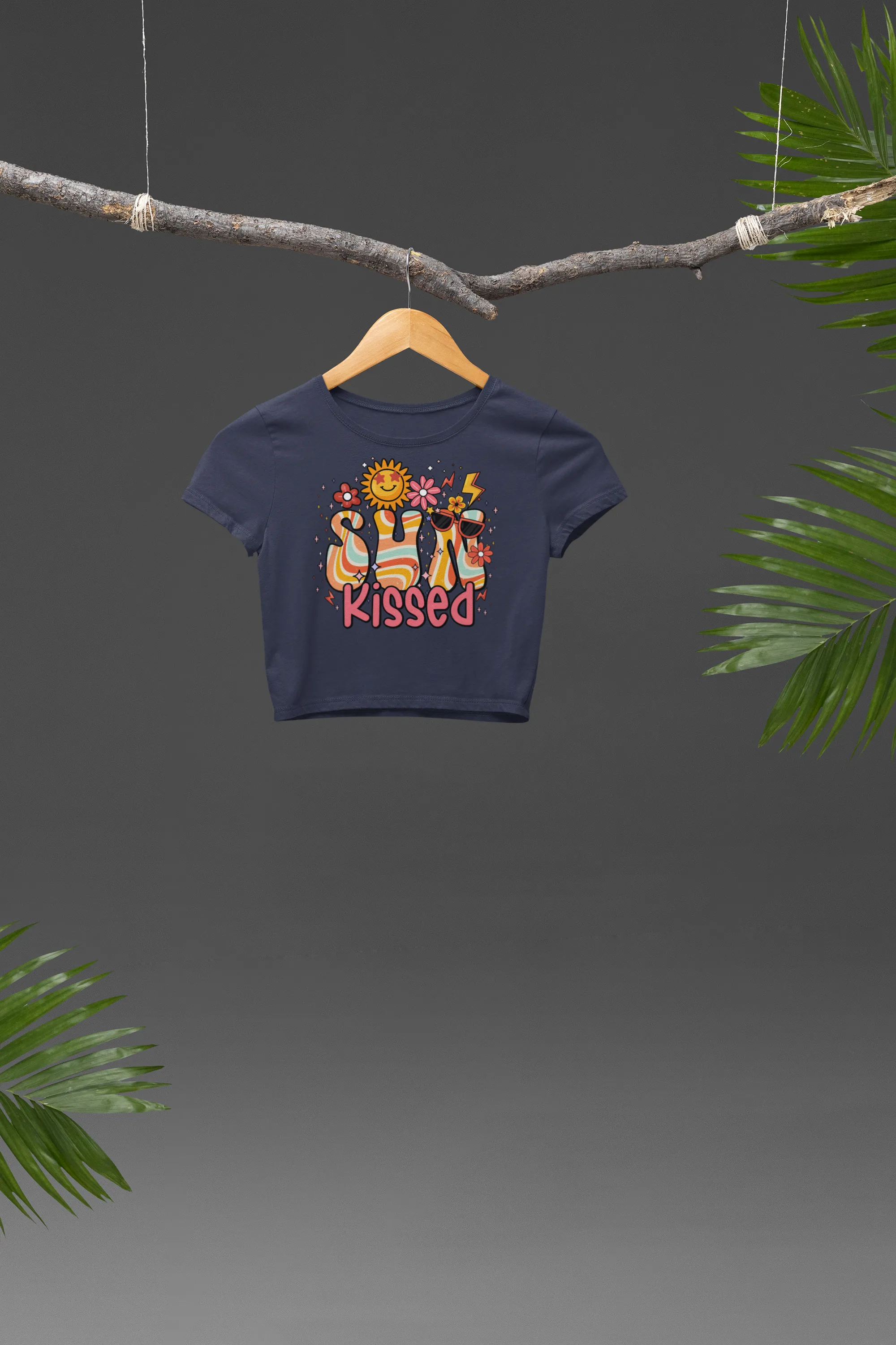 Glow Like the Sun– Bright & Breezy Graphic Crop Top