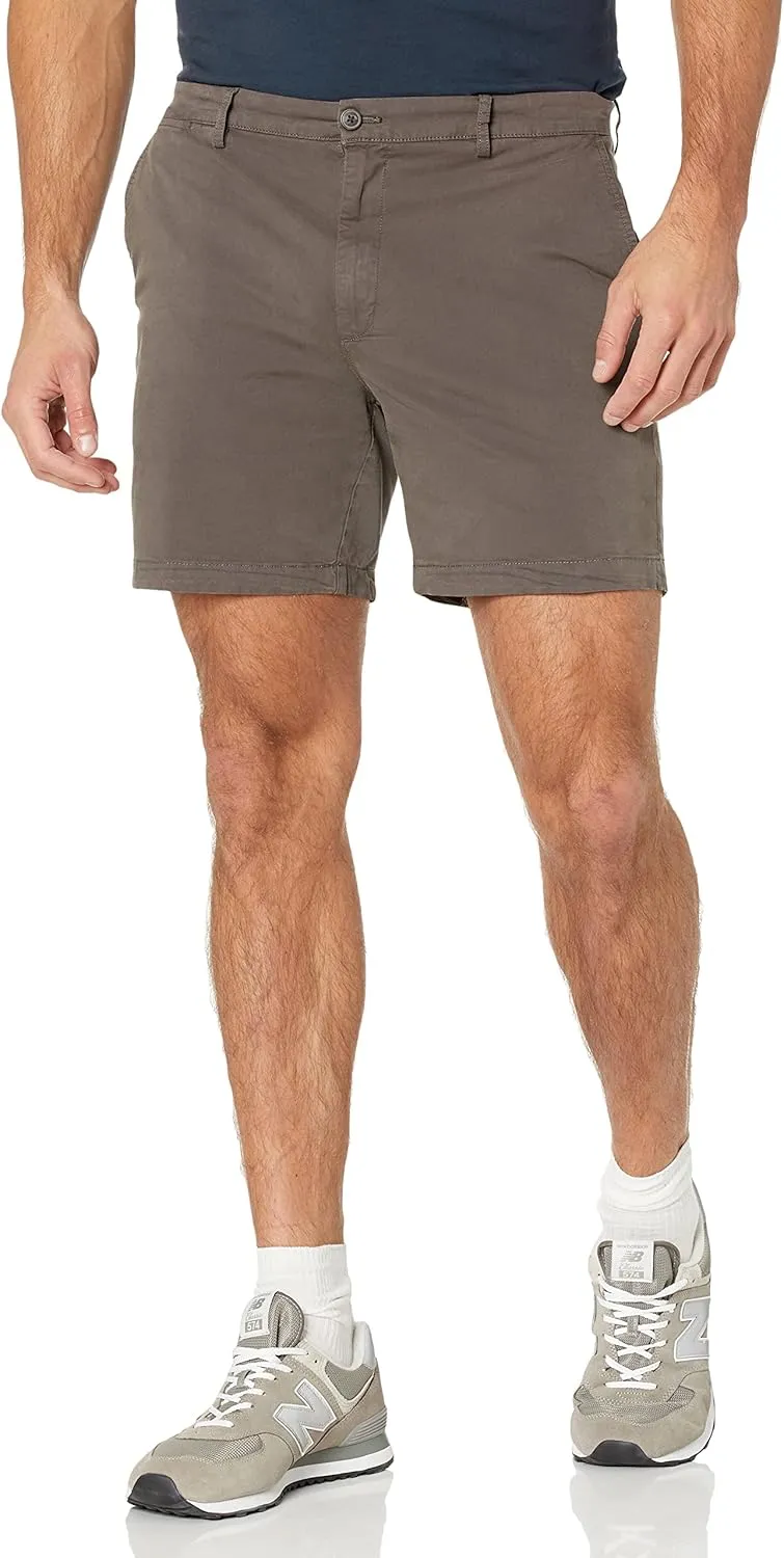 Goodthreads Men's Slim-Fit 7" Flat-Front Comfort Stretch Chino Short