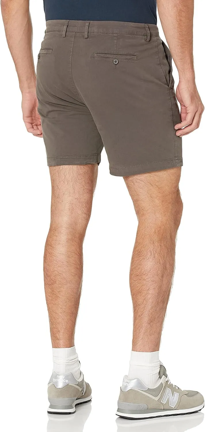 Goodthreads Men's Slim-Fit 7" Flat-Front Comfort Stretch Chino Short