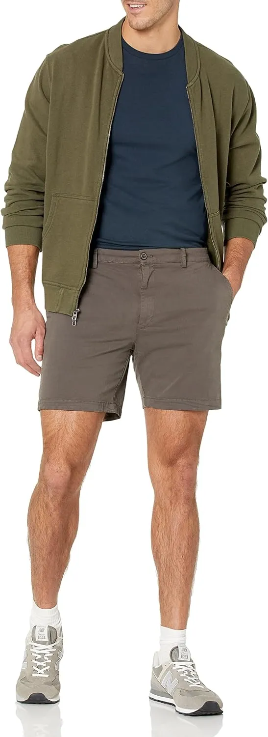 Goodthreads Men's Slim-Fit 7" Flat-Front Comfort Stretch Chino Short