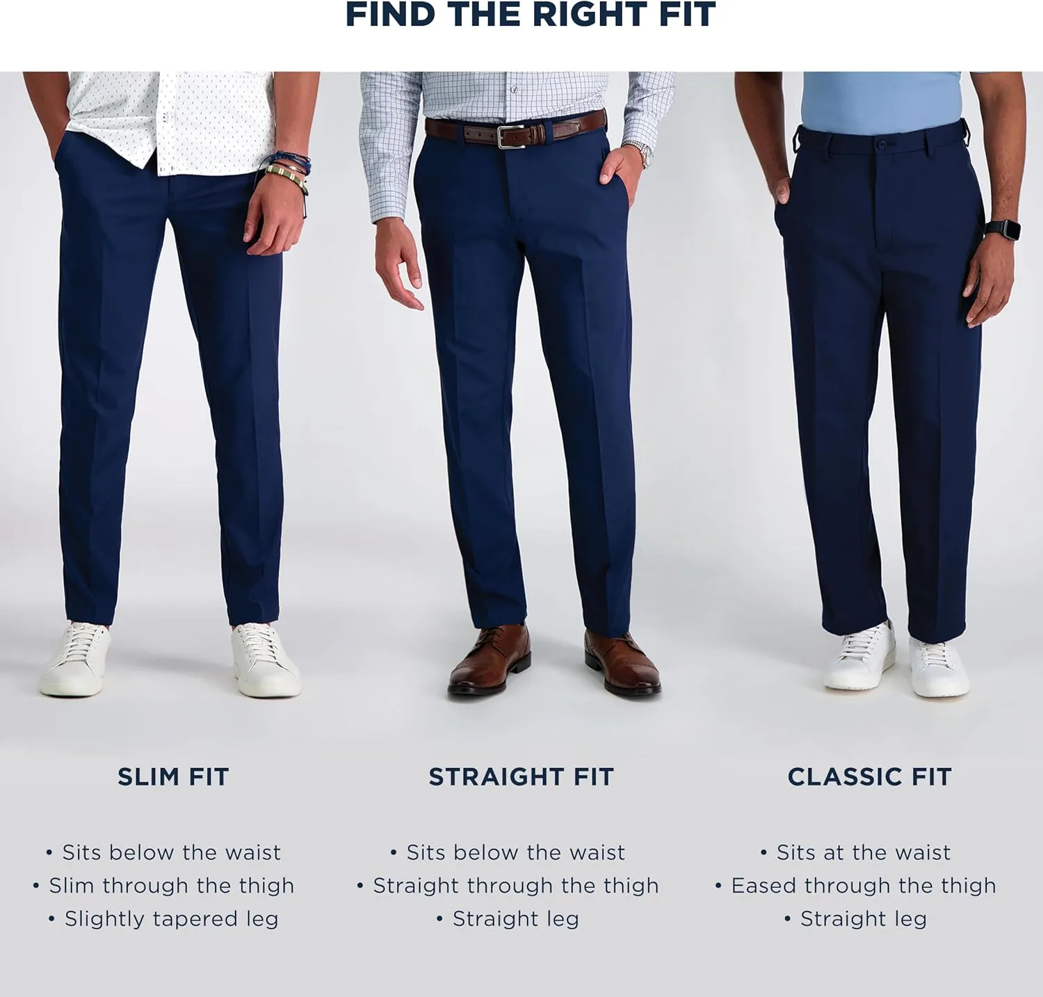 Haggar Men's Cool 18 Flat Front Pant Reg. and Big & Tall Sizes
