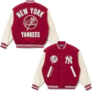 H&D Clothing Mens New Letterman Yankees York Varsity Jacket Mens NY College Baseball Varsity Bomber Jacket