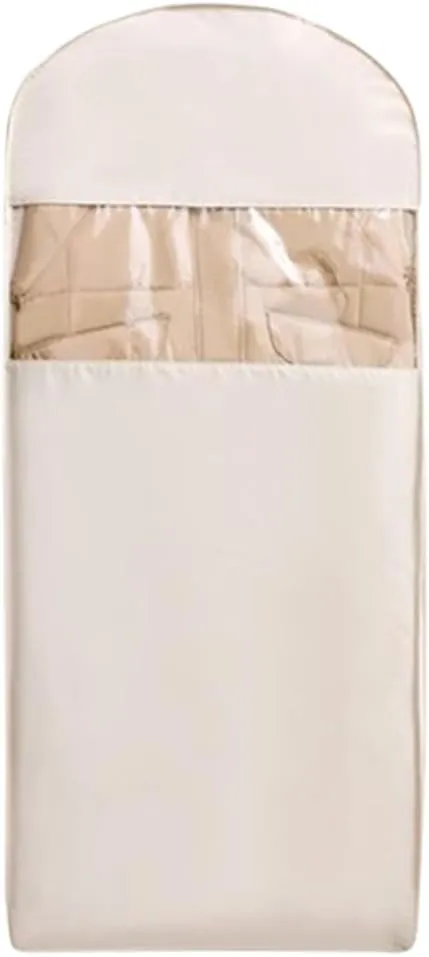 Hanging Garment Bag with Self Compression Zipper Space Saver for Coats and Jackets Storage