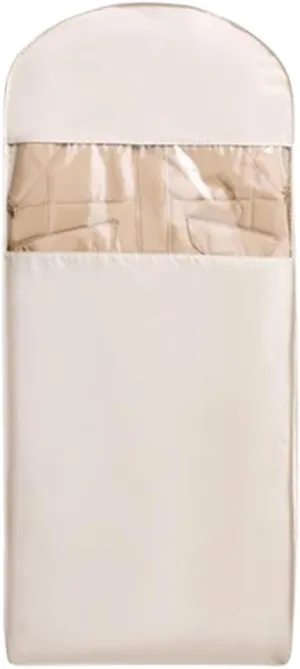Hanging Garment Bag with Self Compression Zipper Space Saver for Coats and Jackets Storage