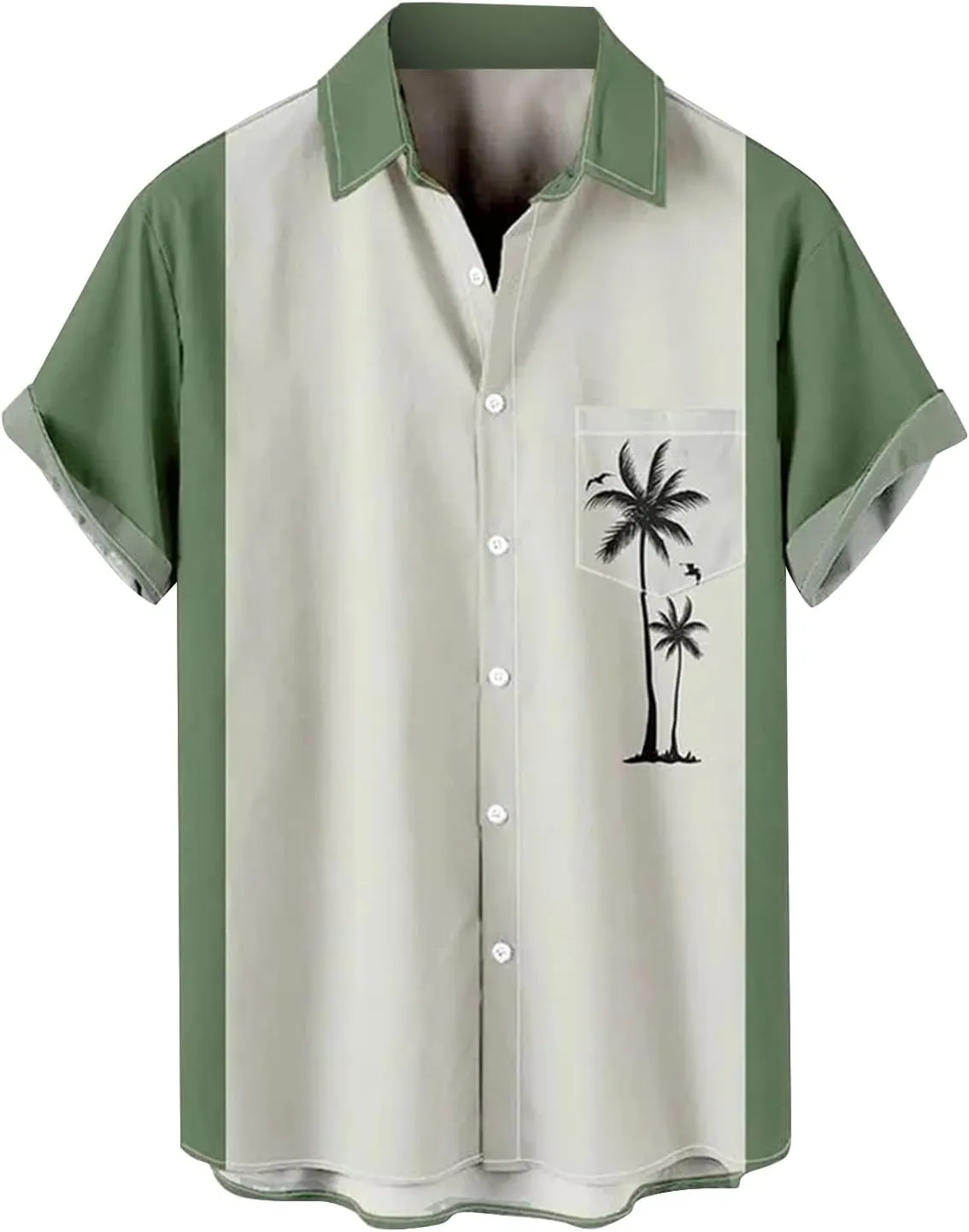 Hawaiian Shirt for Men Big and Tall Button Down Shirt Men Lightweight Summer Beach Clothing for Men Shirts for Men Tops