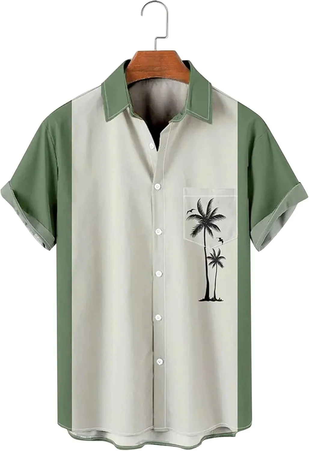 Hawaiian Shirt for Men Big and Tall Button Down Shirt Men Lightweight Summer Beach Clothing for Men Shirts for Men Tops