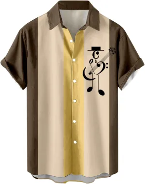 Hawaiian Shirt for Men Button Down Beach Tropical Shirts Fit Cotton Dress Shirt Men's Fashion Casual Top Shirt Large