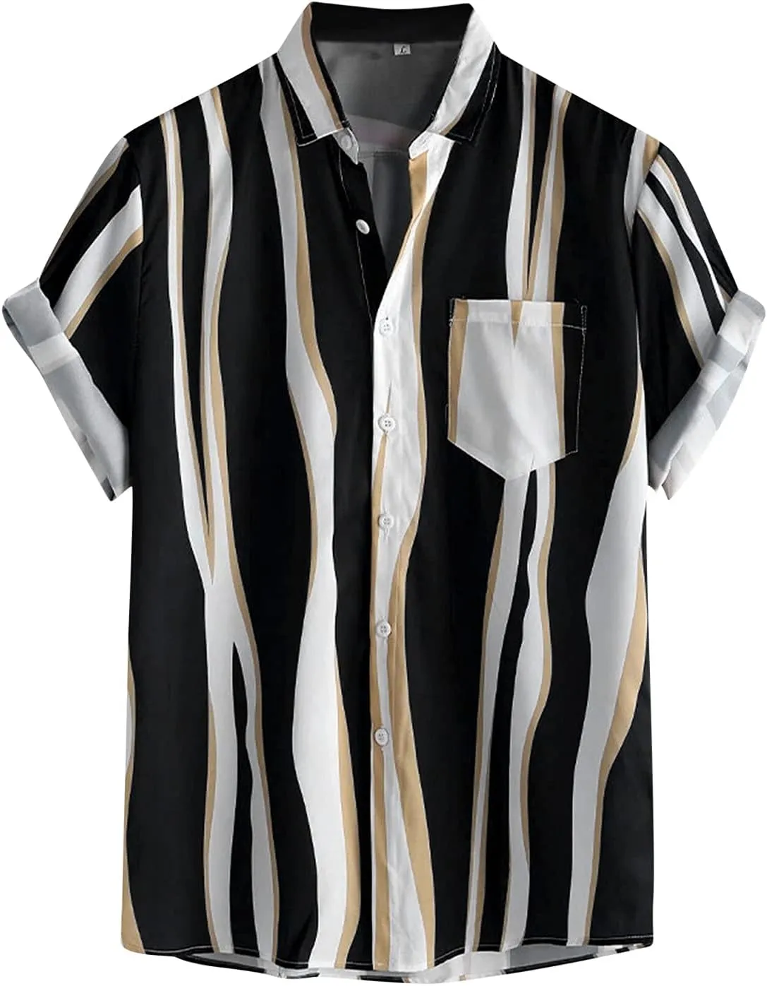 Hawaiian Shirt for Men Button Down Beach Tropical Shirts Shirts Funny Festival Shirt Men's Casual Short Sleeve Shirt