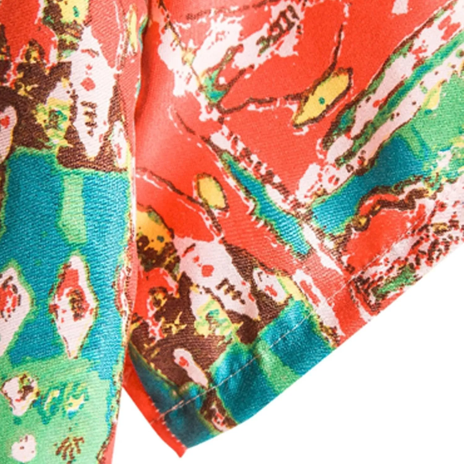 Hawaiian Shirt for Men Button Down Linen Shirts Short Sleeve Cotton Beach Tops with Pocket Men's Casual Short Sleeve