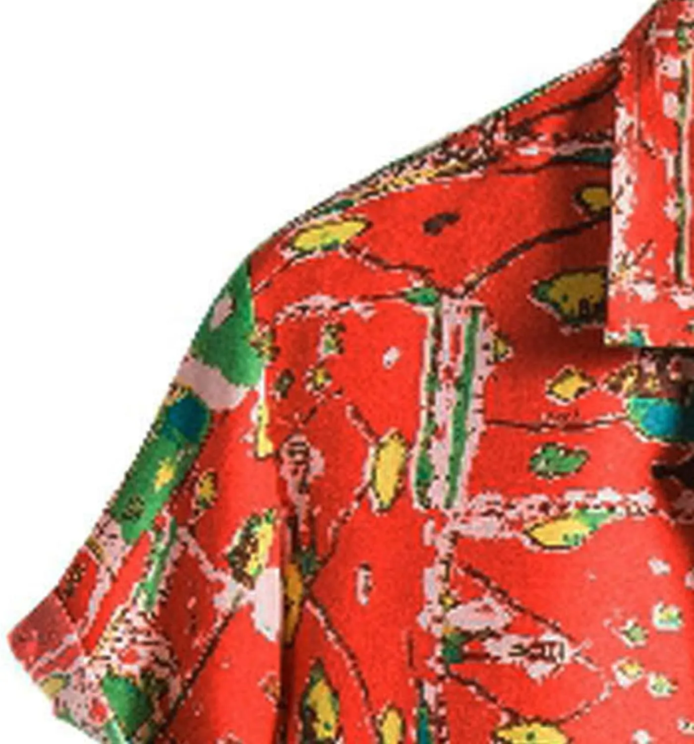 Hawaiian Shirt for Men Button Down Linen Shirts Short Sleeve Cotton Beach Tops with Pocket Men's Casual Short Sleeve