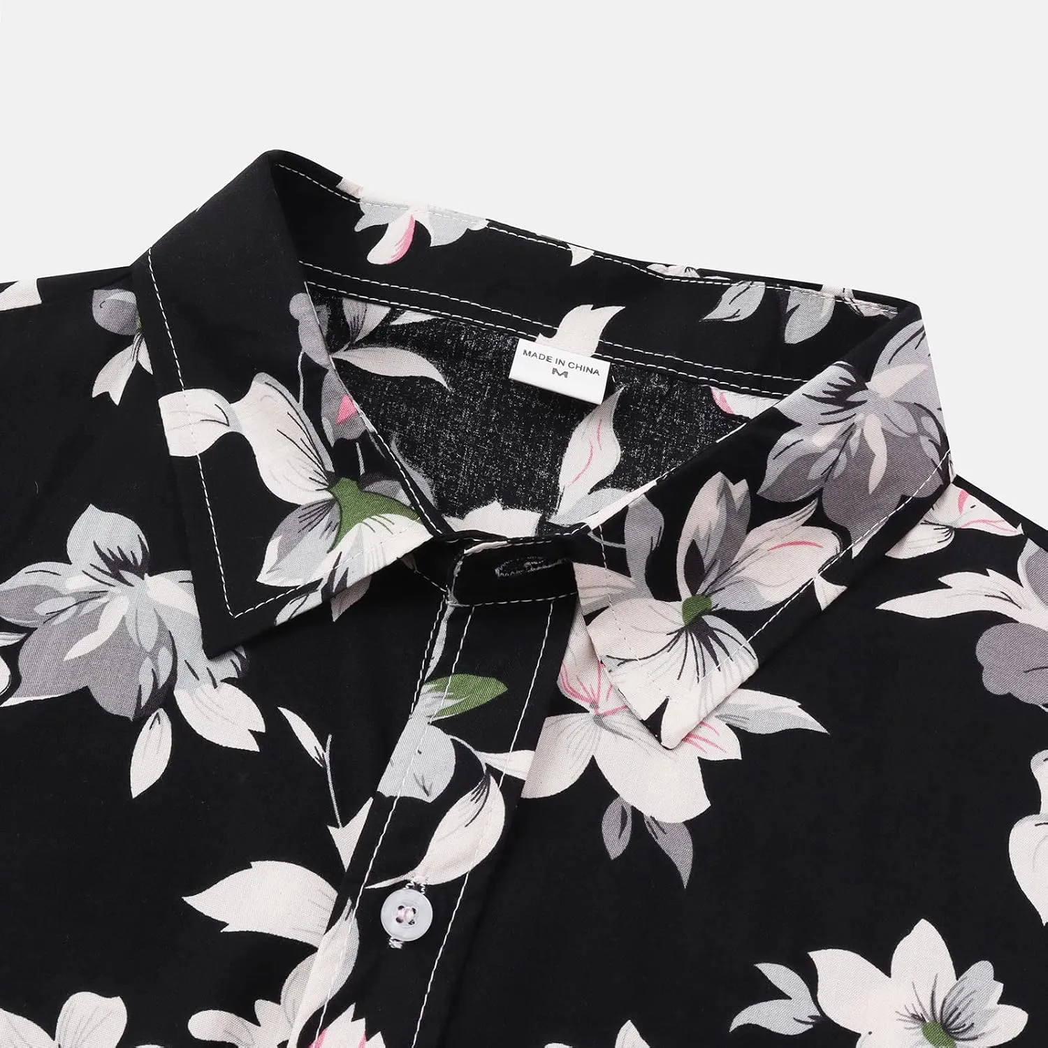 Hawaiian Shirt for Men Casual Beach Shirt Tops Hawaiian Shirt for Men Short Sleeve Beach Printed Summer Button Down