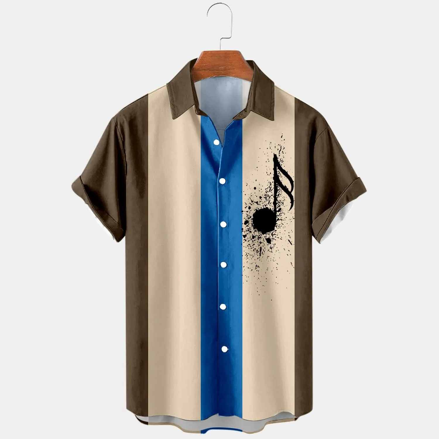 Hawaiian Shirt for Men Casual Button Down Short Sleeve Shirt Hawaii Tops Hawaiian Shirt for Men Unisex Summer Beach