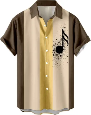 Hawaiian Shirt for Men Casual Button Down Short Sleeve Shirt Hawaii Tops Hawaiian Shirt for Men Unisex Summer Beach