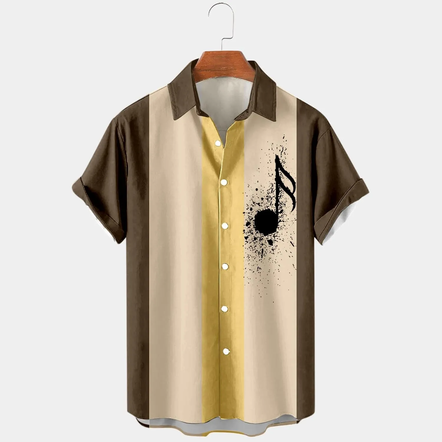 Hawaiian Shirt for Men Casual Button Down Short Sleeve Shirt Hawaii Tops Hawaiian Shirt for Men Unisex Summer Beach