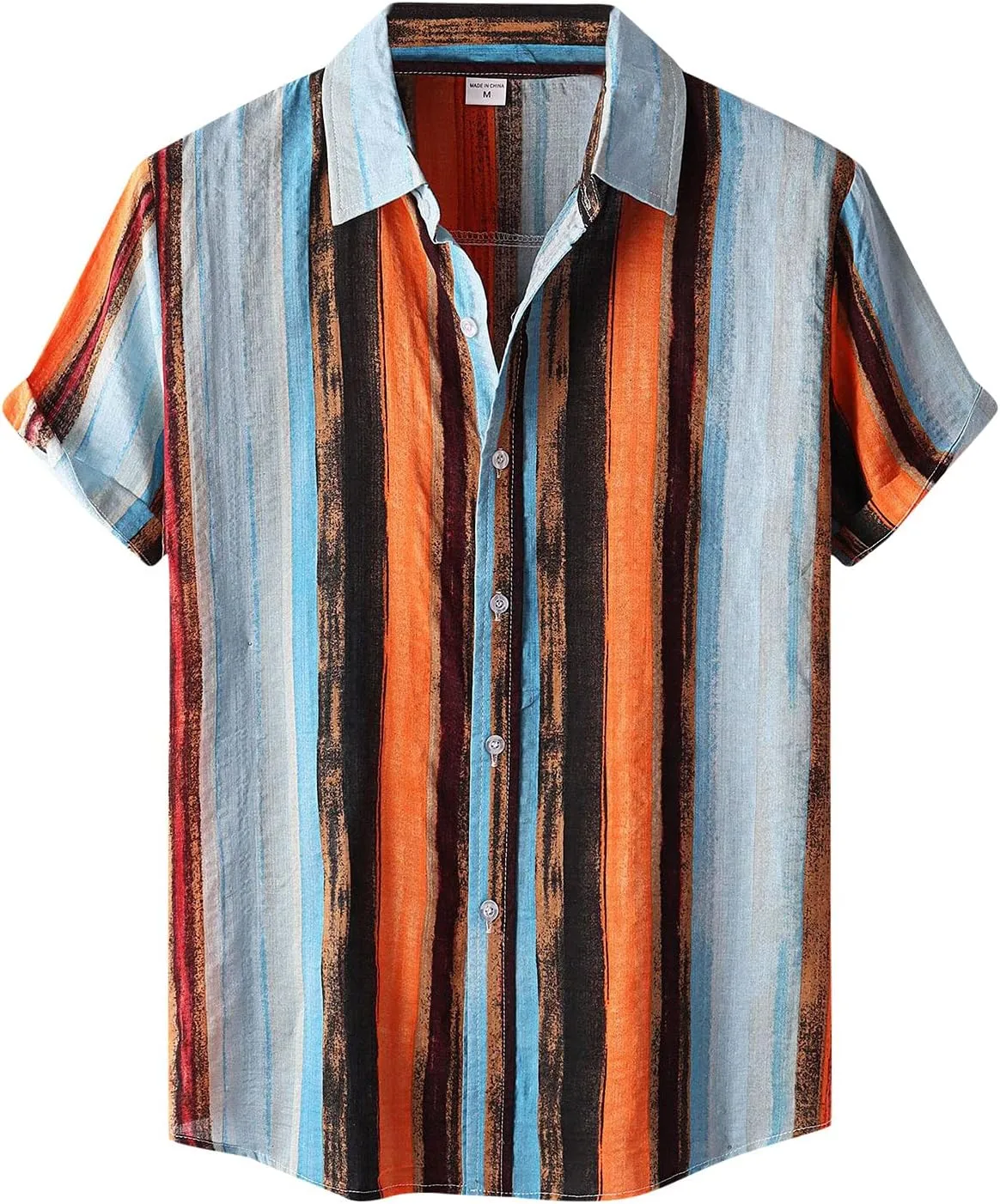 Hawaiian Shirt for Men Men's Graphic Shirts Short Sleeve Button Up Hawaiian Graffiti Shirts Hawaiian