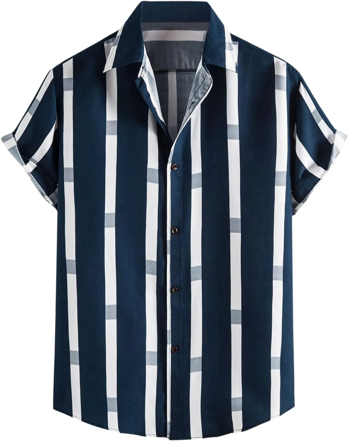 Hawaiian Shirt for Men Summer Button Down Shirt,Men's Vacation Aloha Shirt,Short Sleeve Beach Printed Tropical Shirts