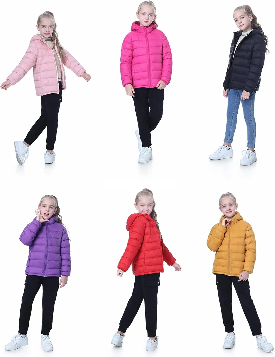 Hooded Puffer Jackets for Boys and Girls  Lightweight and Packable  Autumn and Winter Coat, Warm and Comfy