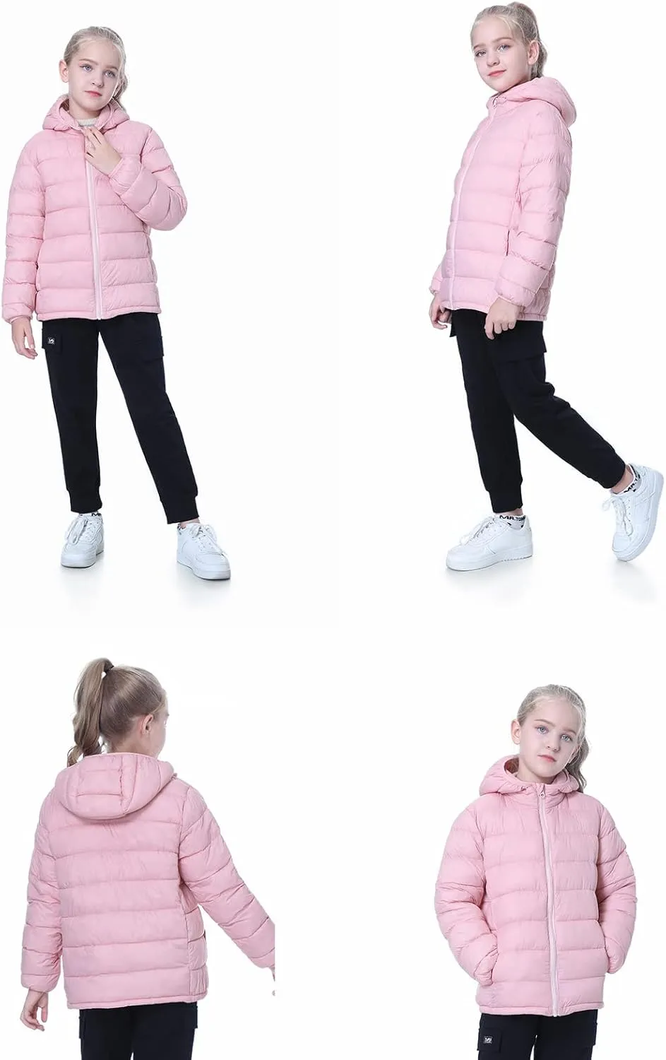 Hooded Puffer Jackets for Boys and Girls  Lightweight and Packable  Autumn and Winter Coat, Warm and Comfy