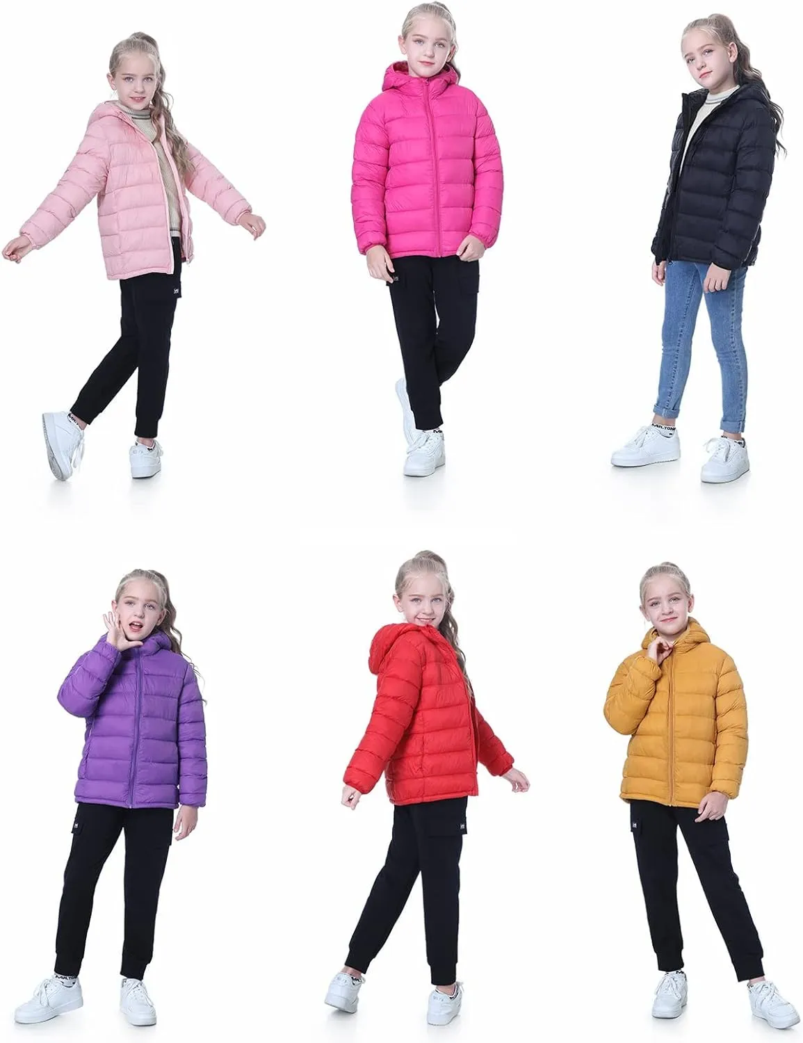 Hooded Puffer Jackets for Boys and Girls  Lightweight and Packable  Autumn and Winter Coat, Warm and Comfy