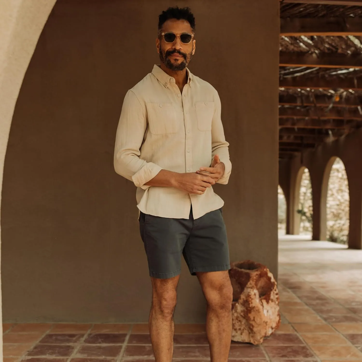 Huckberry Flint and Tinder Men's 365 Chino Short, Stretch Comfort Men's Shorts