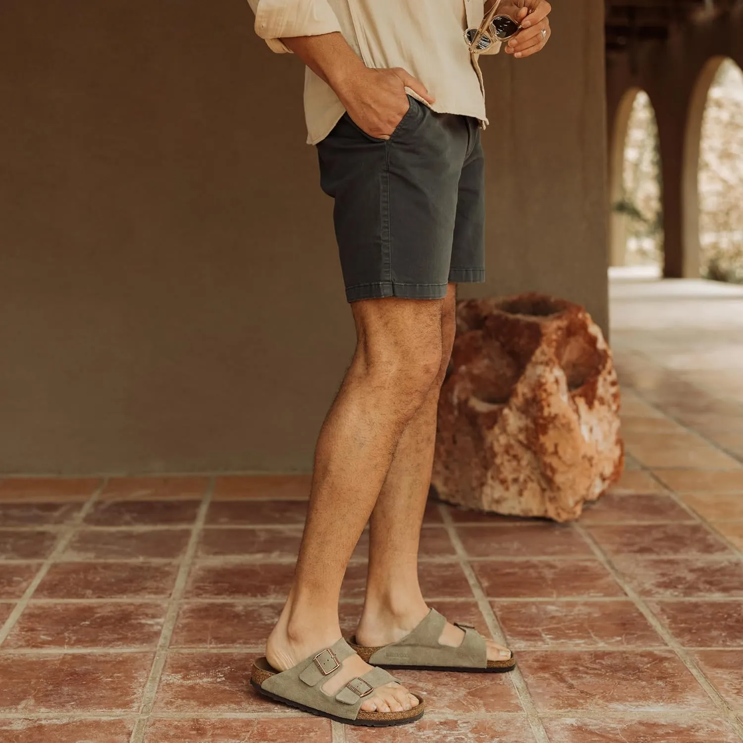 Huckberry Flint and Tinder Men's 365 Chino Short, Stretch Comfort Men's Shorts