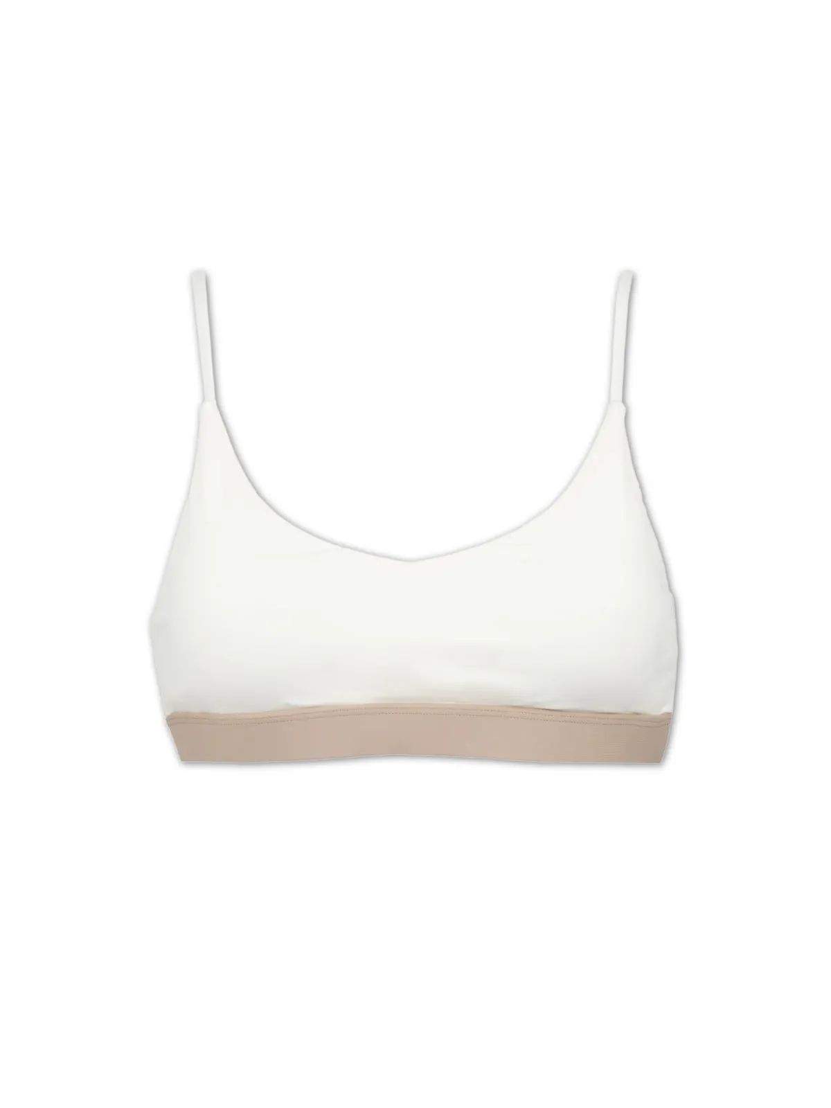 INES BIKINI TOP - Ivory / Sand