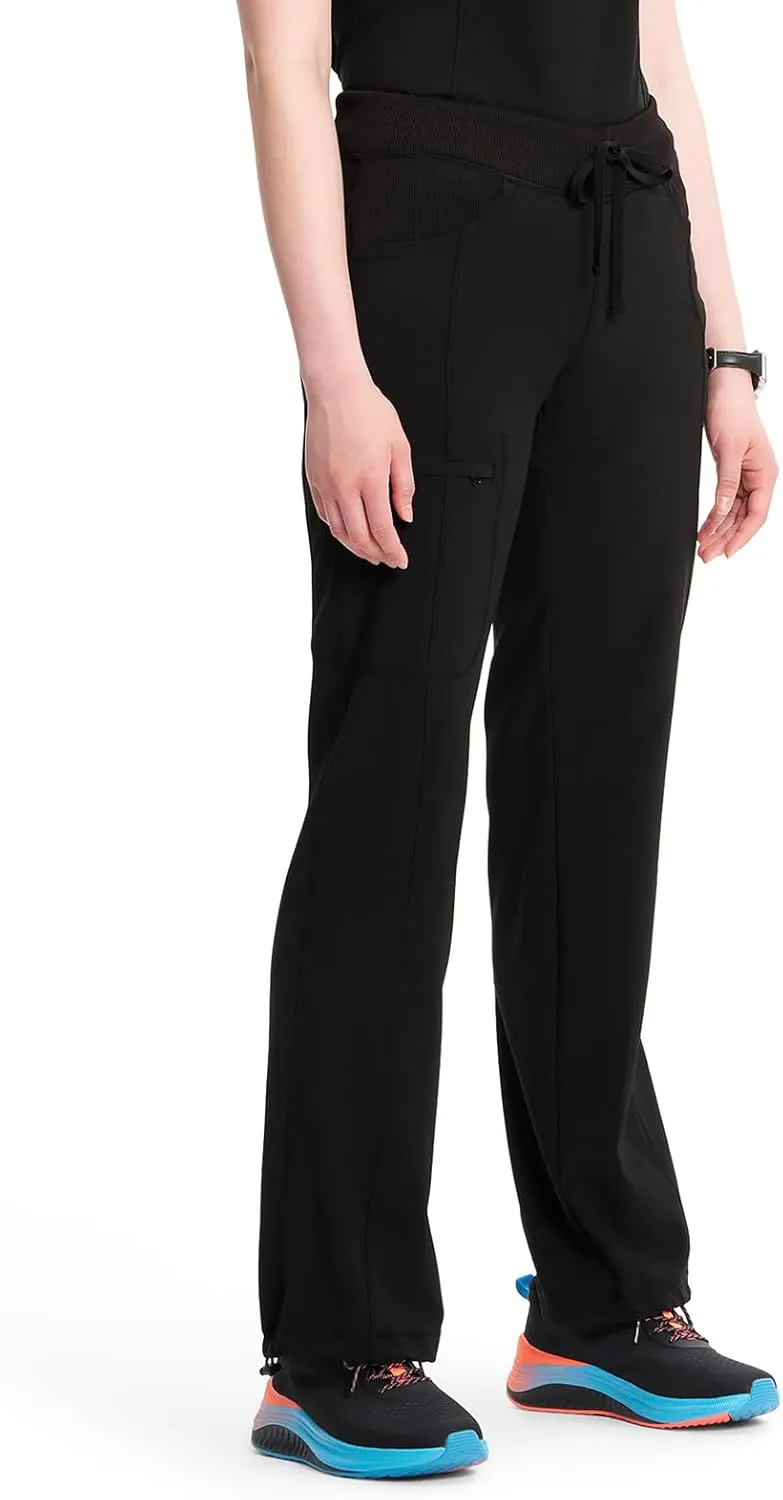 Infinity by Cherokee Straight Leg Drawstring Women Scrub Pants 360 Stretch with 4 Pockets 1123A