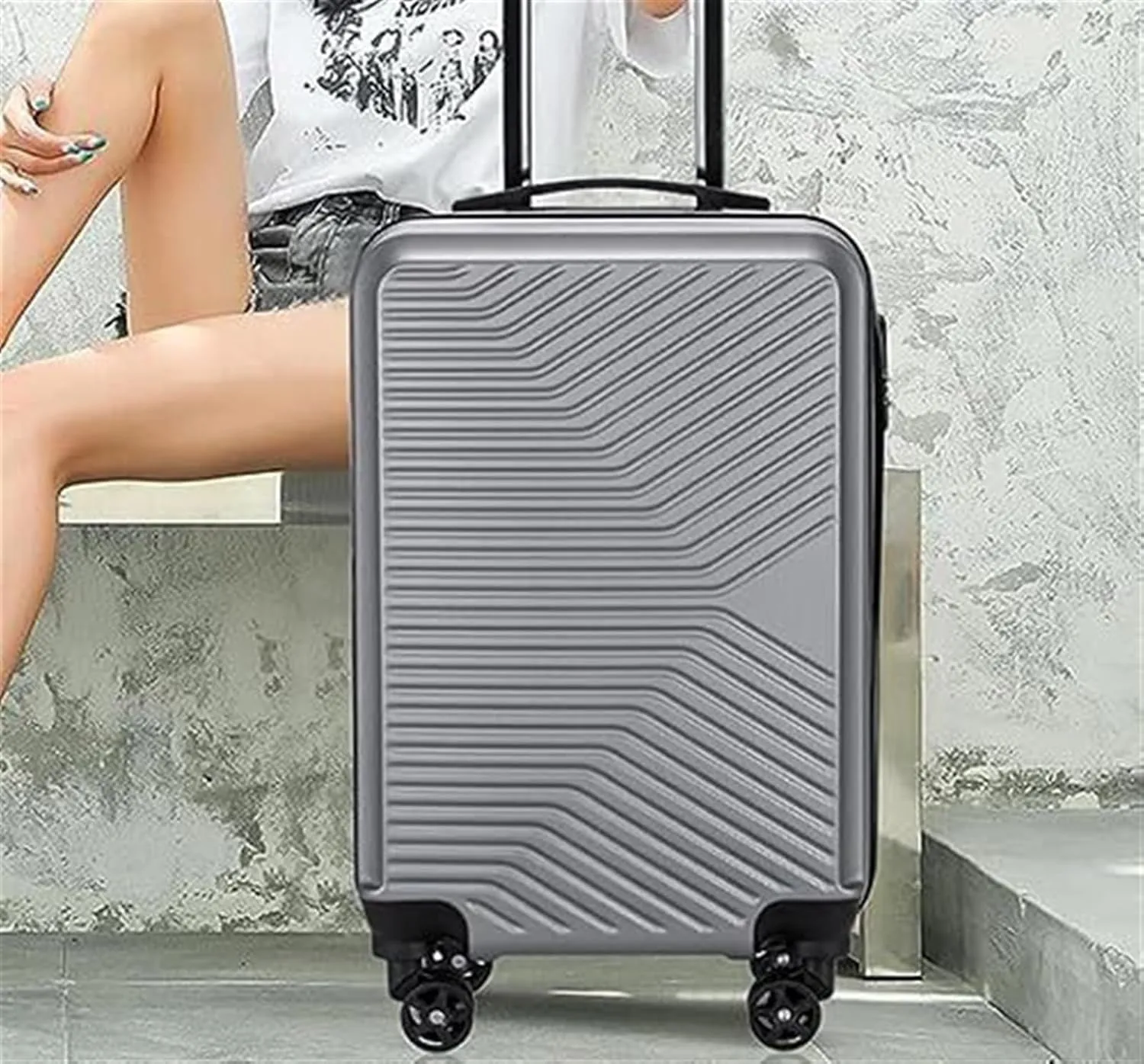 IRYZE Lightweight Suitcase Luggage Checked In Luggage Suitcase Hard Case 20 IN Luggage With Spinner Wheels Suitcase Carry on Luggage (Color : C, Size : 20inch)