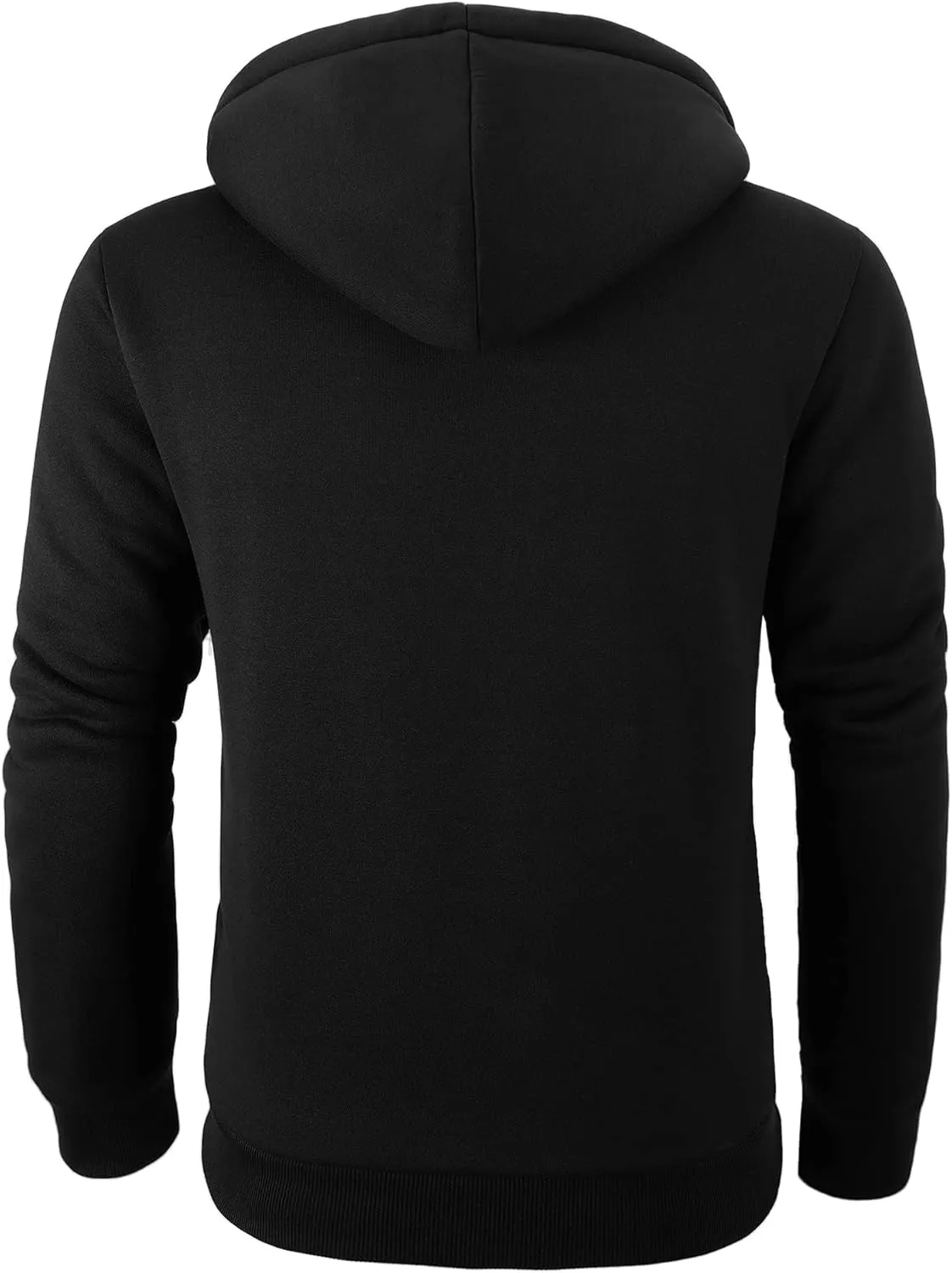JACKETOWN Men Zip Up Hoodies Winter Fleece Jackets Coat Heavyweight Sherpa Lined Sweatshirt with Pockets