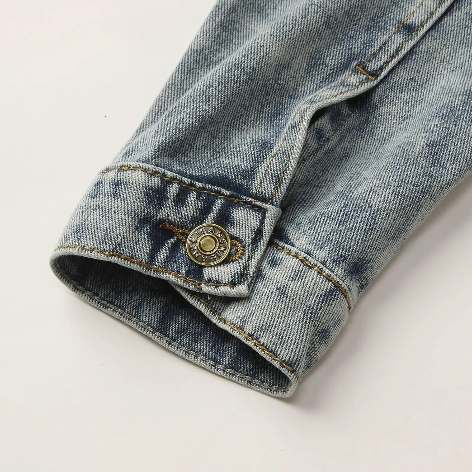 Jeans Jackets for Women Solid Long Sleeve Oversized Button Down Trendy Casual Comfort Denim Jackets Fall Coat Tops