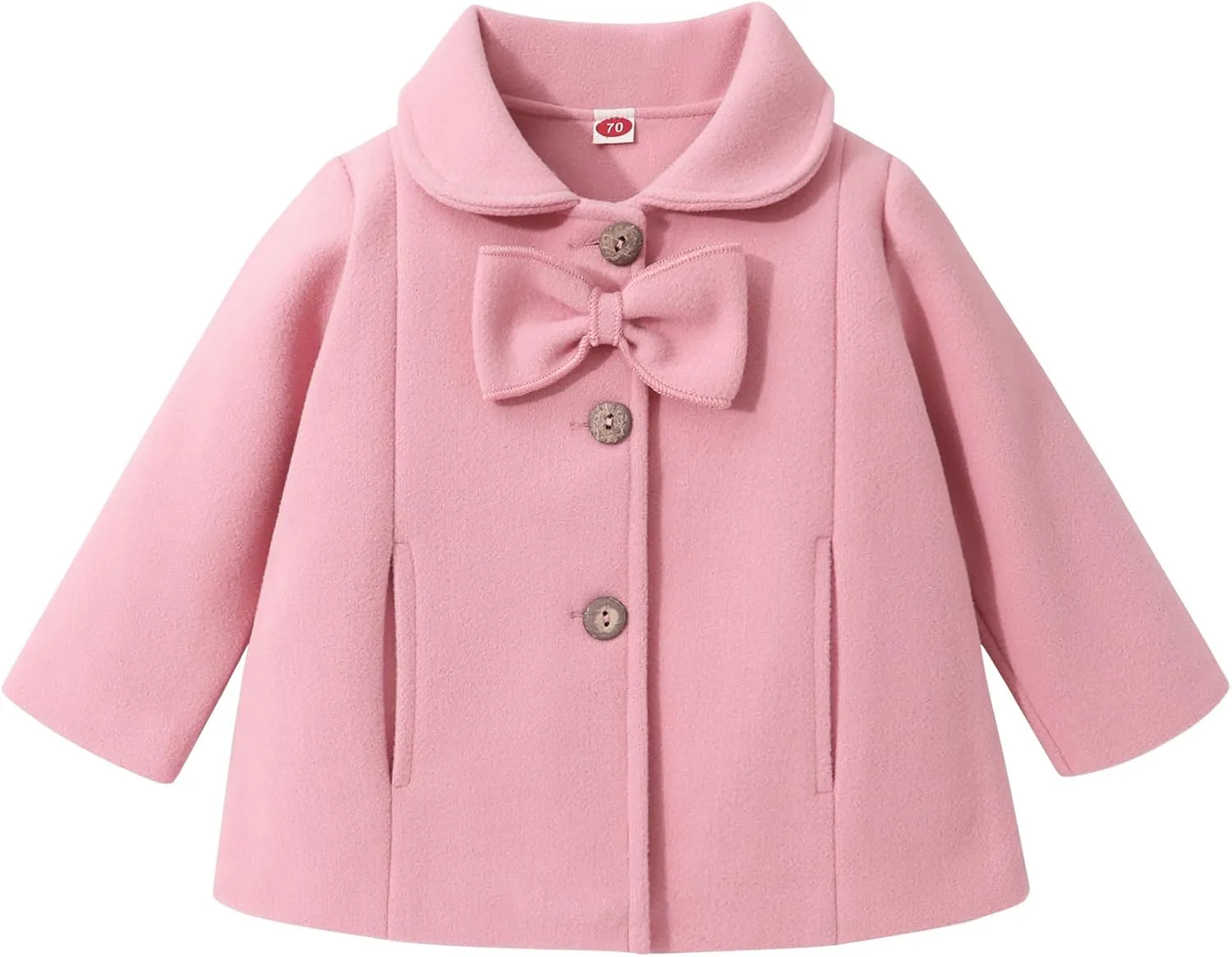 JEELLIGULAR Toddler Baby Girl Coats Kids Cloak Button Warm Thick Jacket Clothes Baby Fall Winter Outwear Clothes Set
