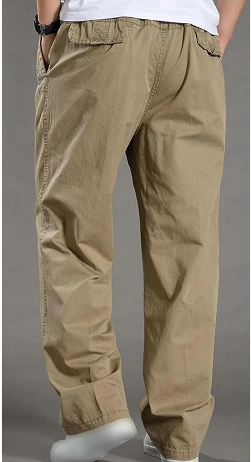 JEShifangjiusu Men'S Comfort Stretch Cotton Chino Pants Skinny Slim Fit Casual Jeans Straight Fashion Dress Denim Pants