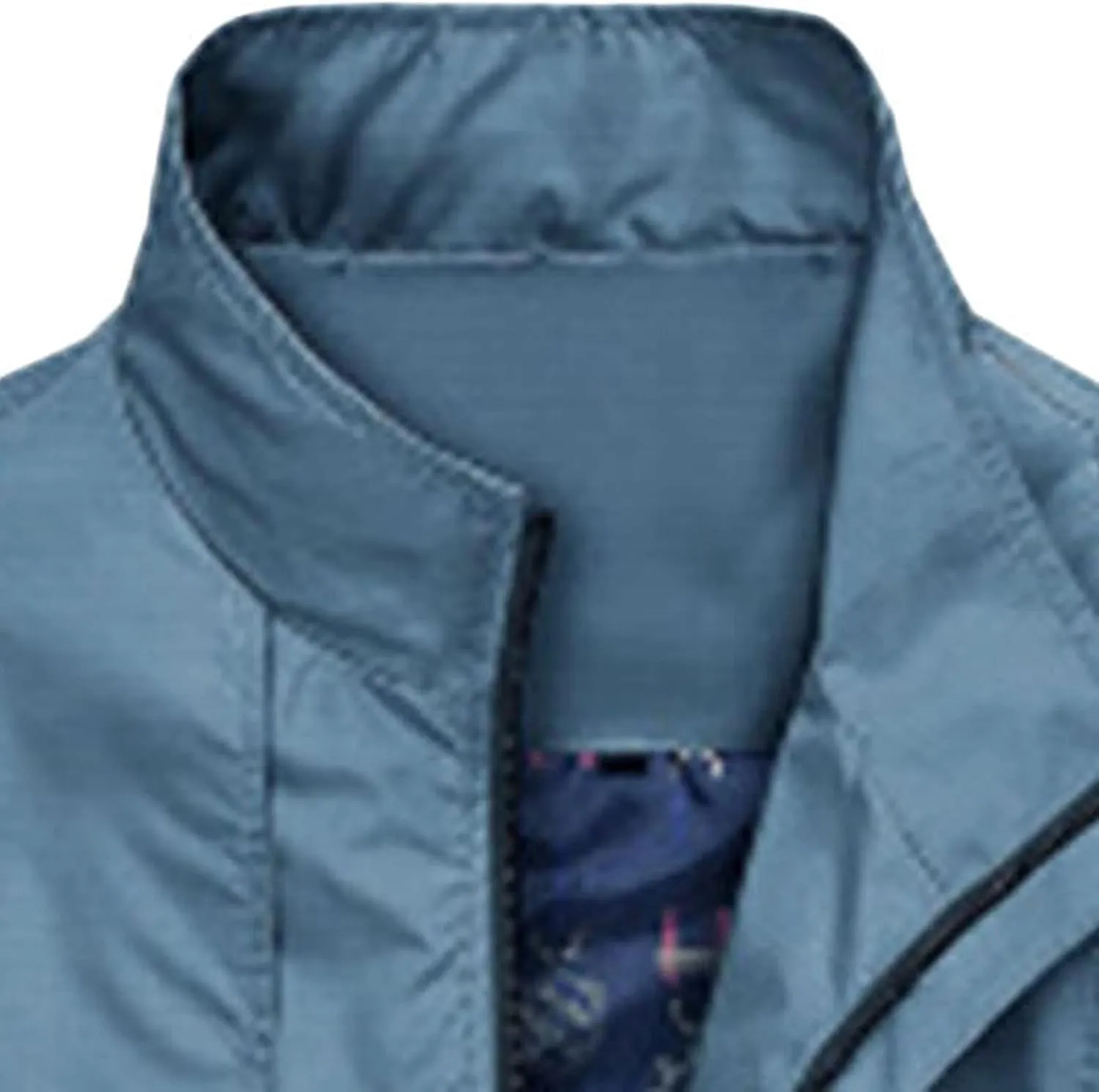 JEsilunmaMY Mens Jacket Windproof Trench Coat Stand Collar Zipper Spring Fall Windbreaker Casual Outdoor Military Army Jacket