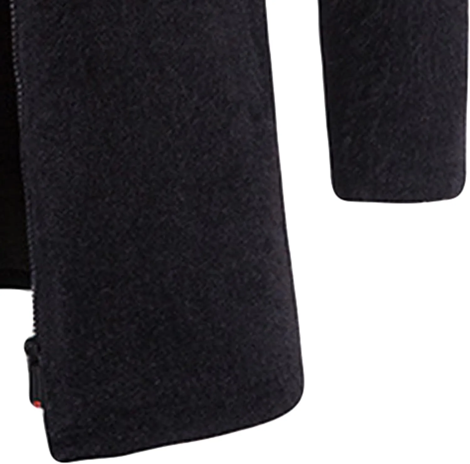 JEsilunmaMY Mens Stand Collar Zipper Warm Cardigan Long Sleeve Fall Winter Open Front Overcoat Solid Color Fleece Trench Coat