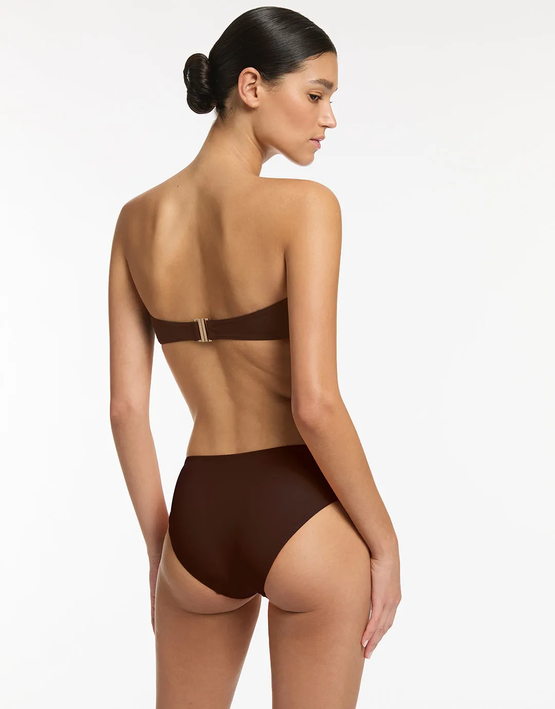 Jetset Bandeau Bikini Top - Chocolate