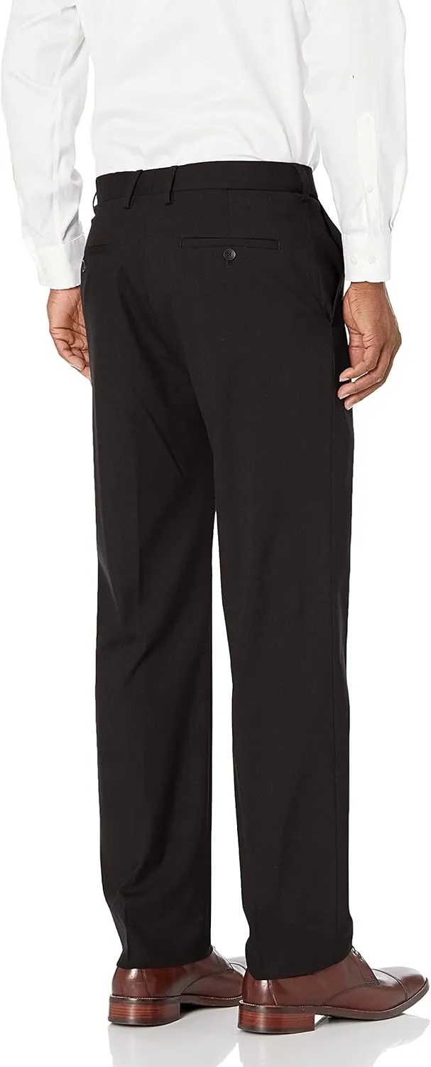 J.M. Haggar Men's Classic Fit Flat Front Dress Pant-Regular and Big & Tall Sizes