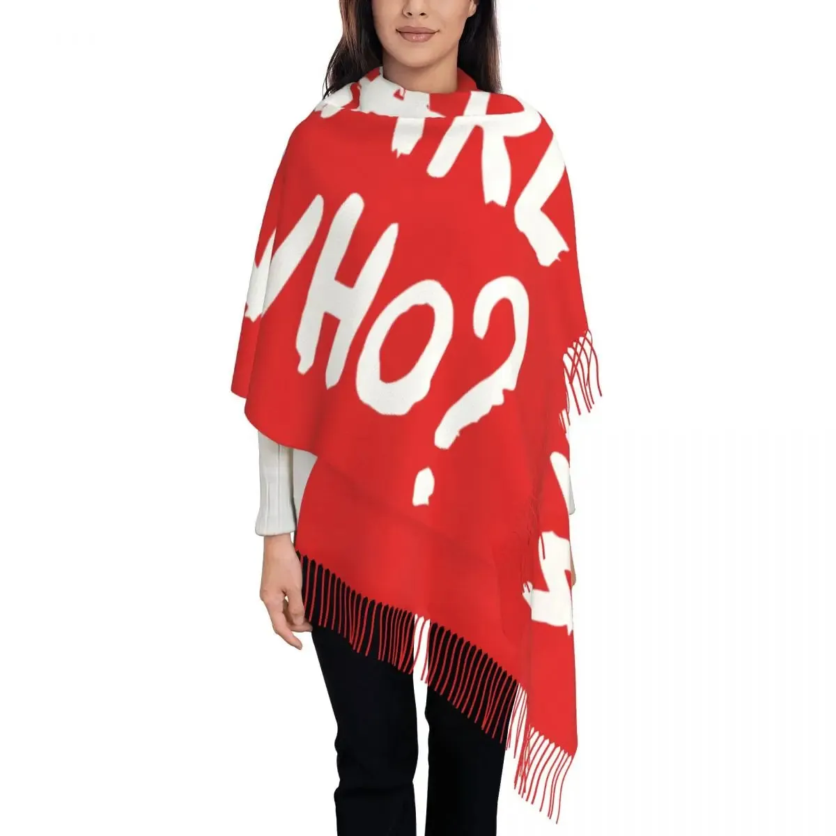 Karl Who? Slogan Scarf – Unisex Winter Scarf