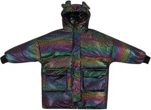 Kids Toddler Baby Girls Boys Winter Warm Thick Solid Cotton Long Sleeve Padded Jacket Coat Clothes Kids (A, 7-8 Years)