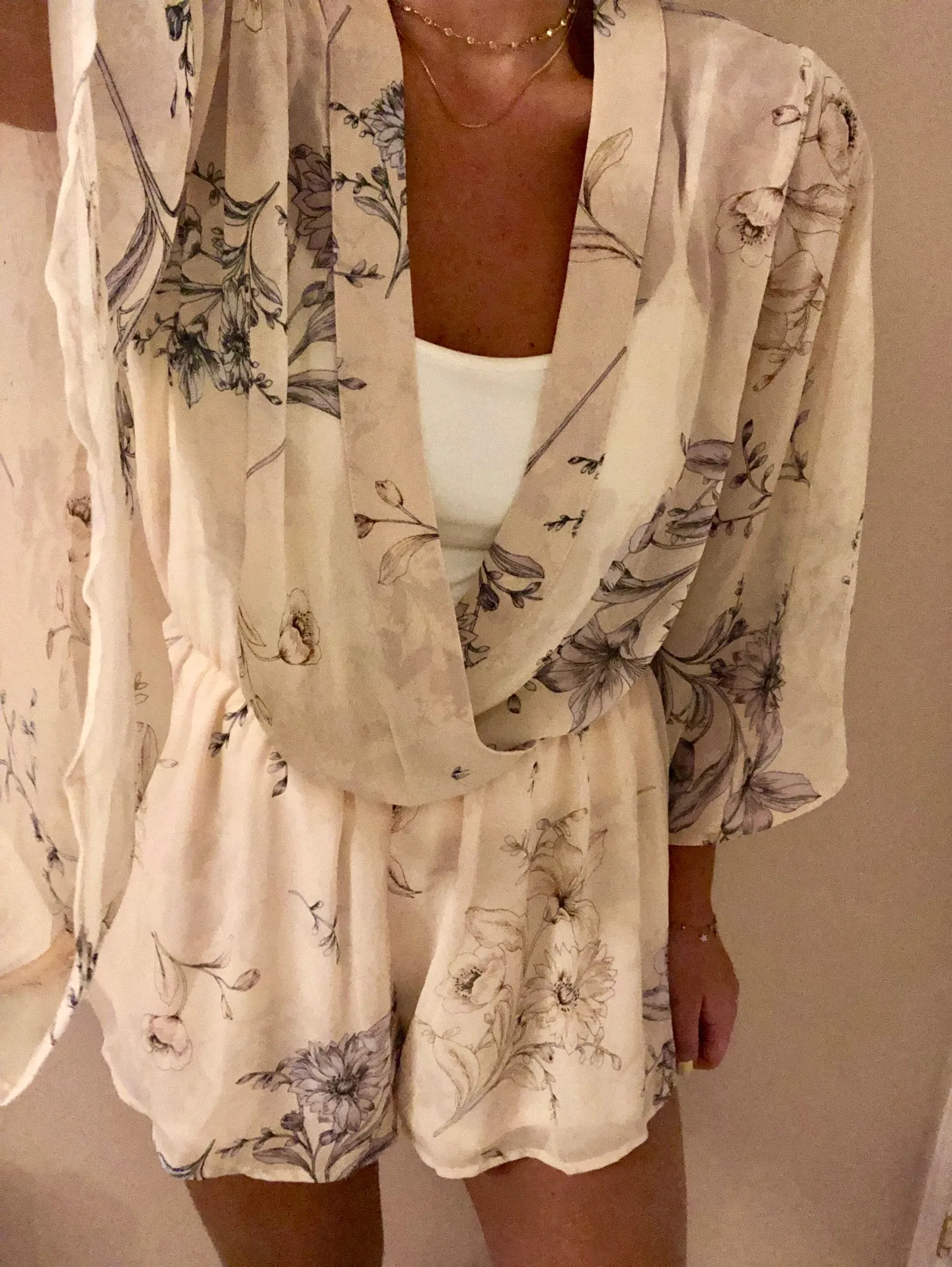 KIMONO WRAP ROMPER