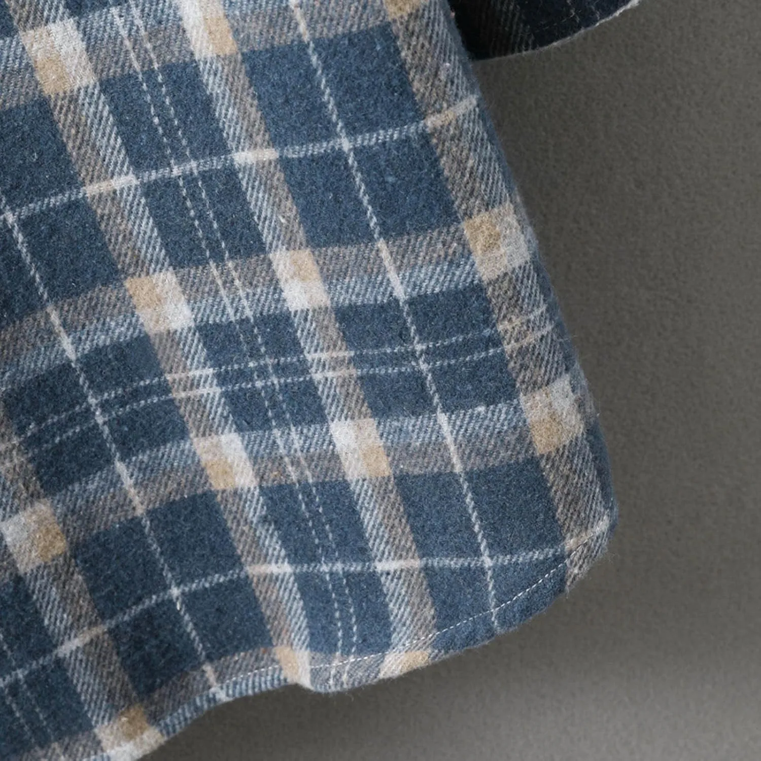 Kingspinner Mens Plaid Shirt Long Sleeves Classic Hooded Shirt Button Down Shirts Jacket Tops Hoodie Jackets