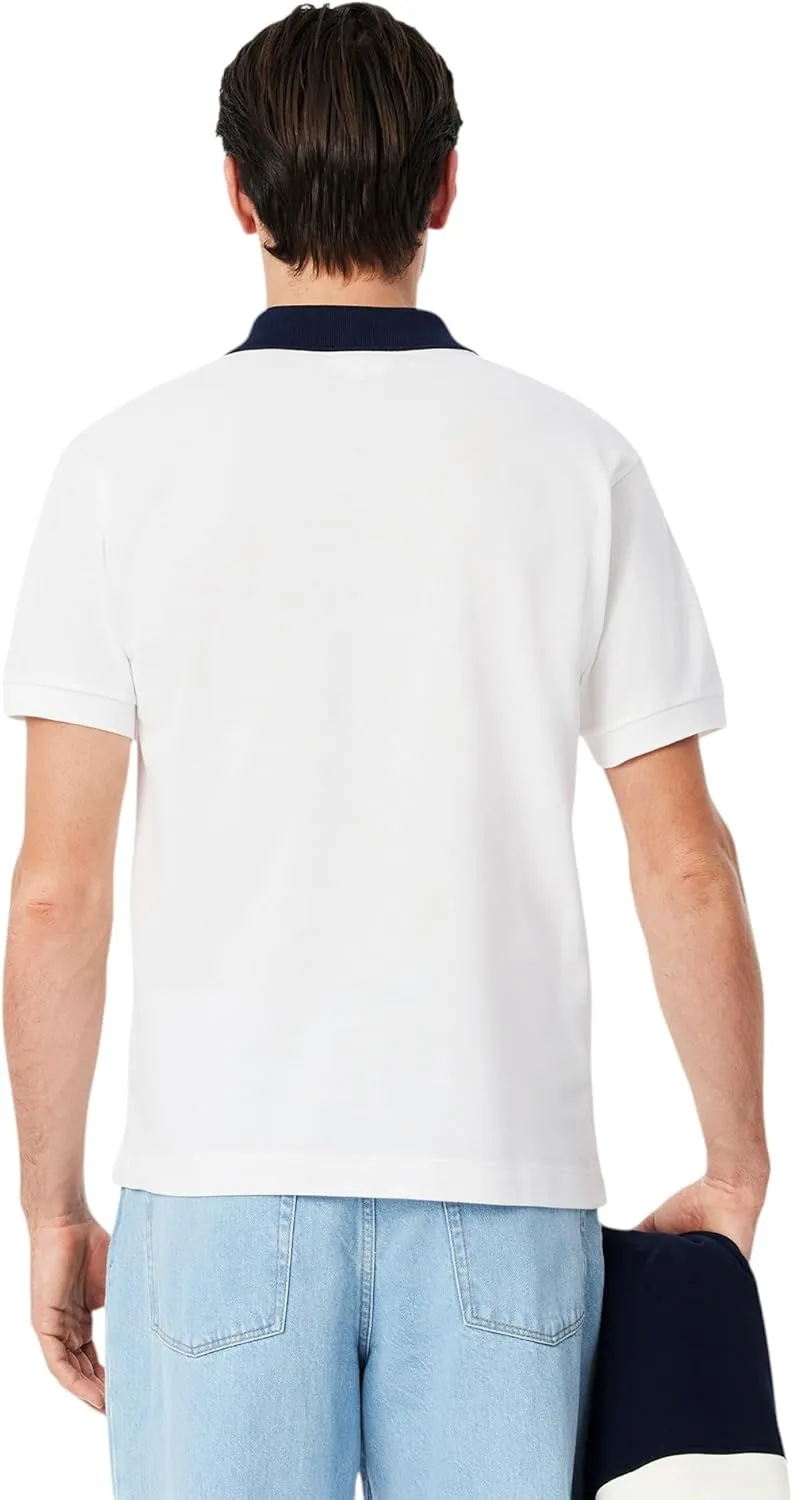 Lacoste Men's Classic Fit Contrast Pique Polo