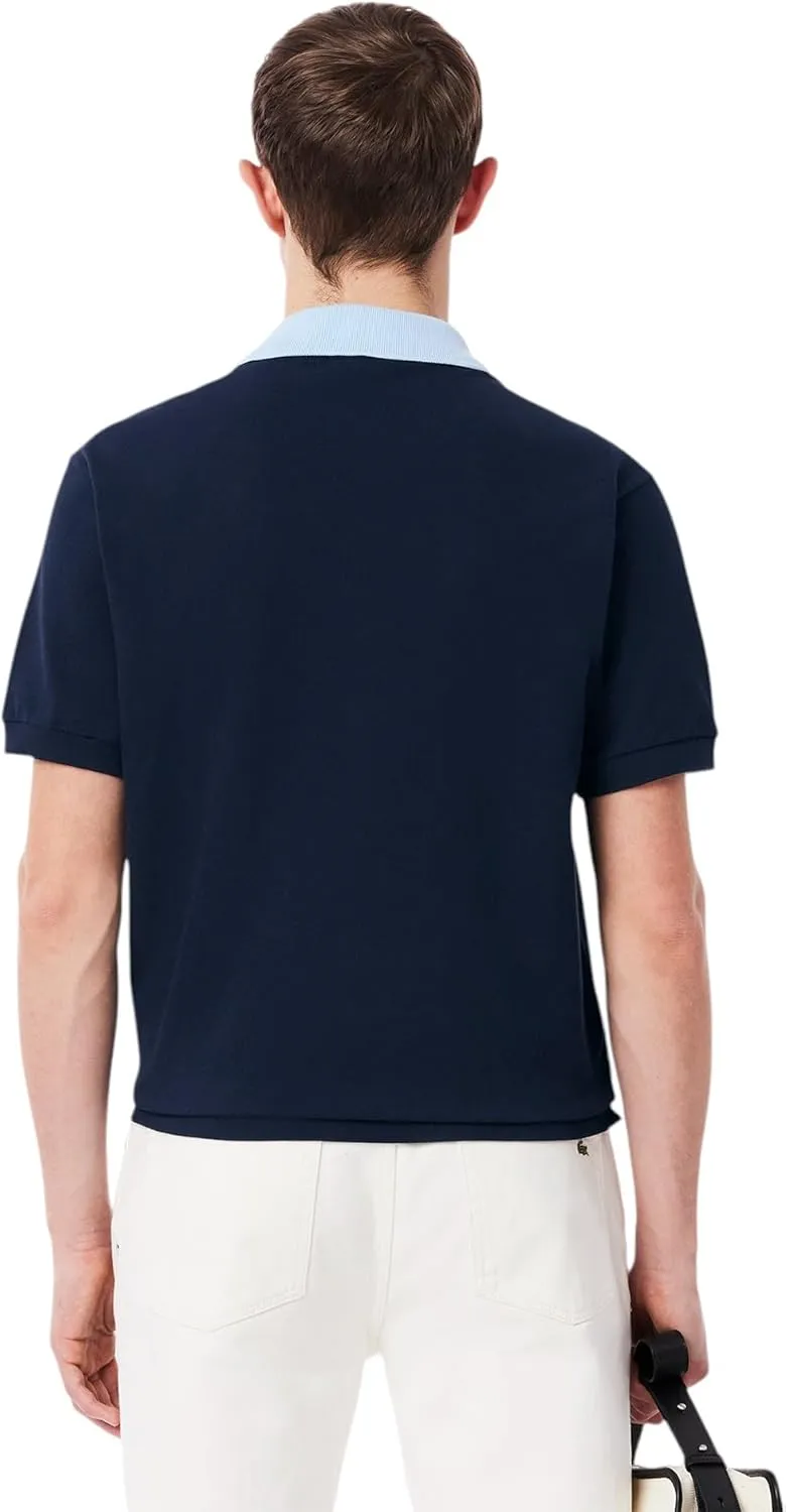 Lacoste Men's Classic Fit Contrast Pique Polo