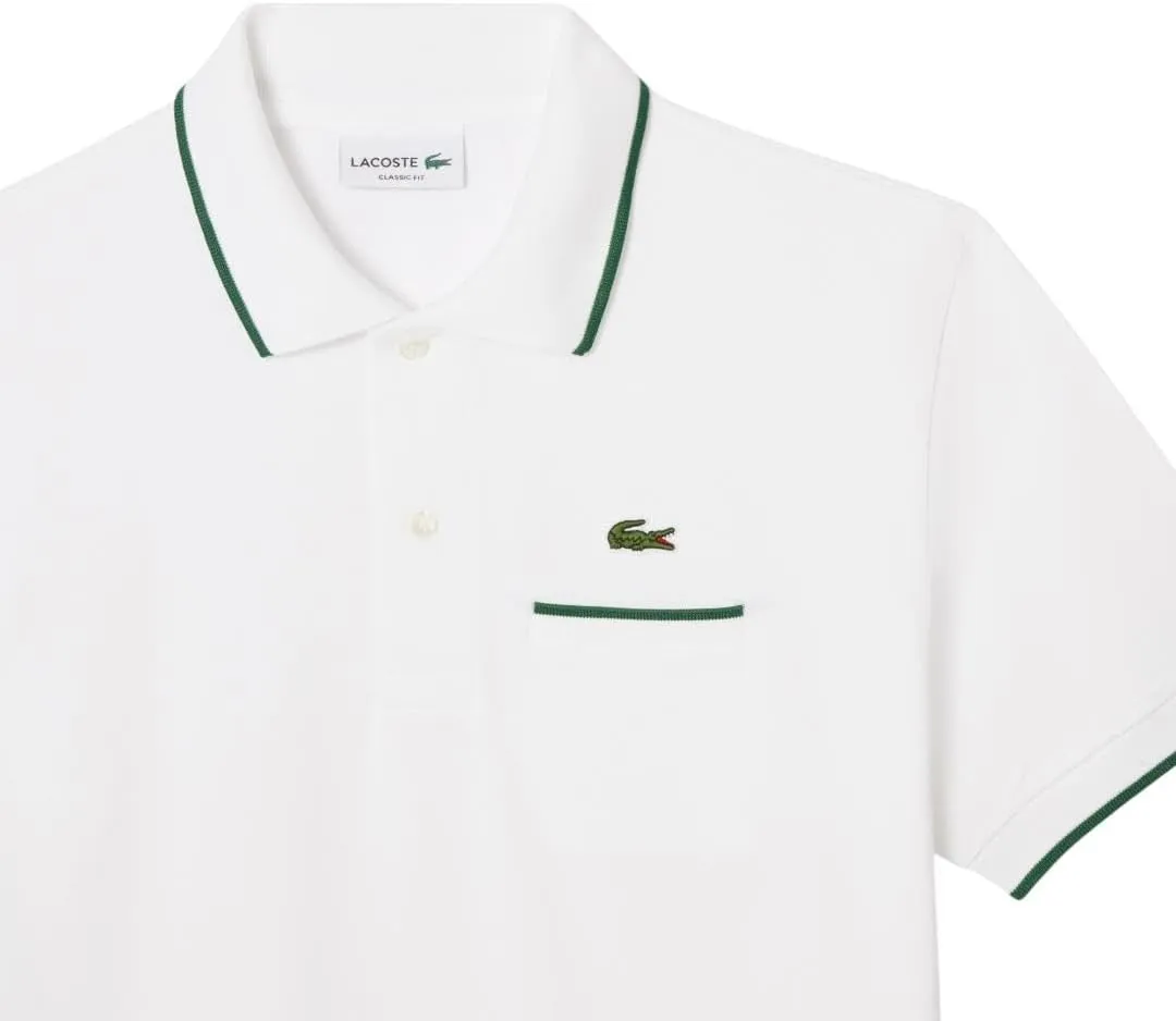 Lacoste Men's Classic Fit Contrast Pique Polo