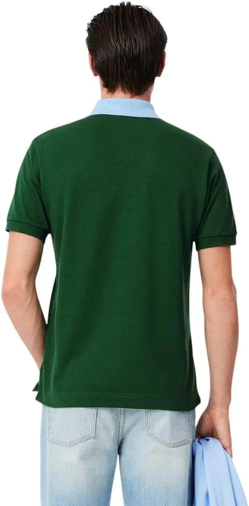 Lacoste Men's Classic Fit Contrast Pique Polo